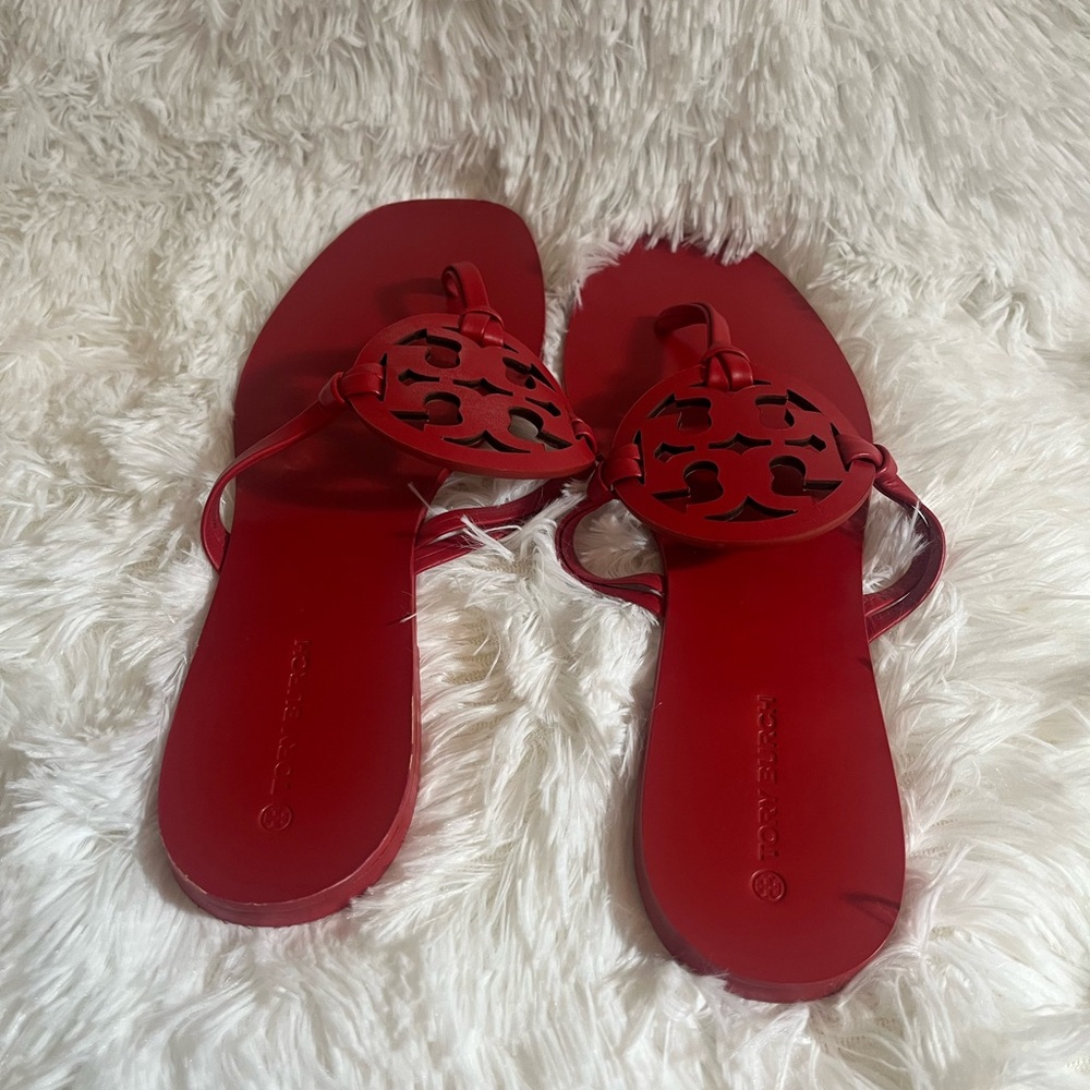 Red Tory Burch Sandals